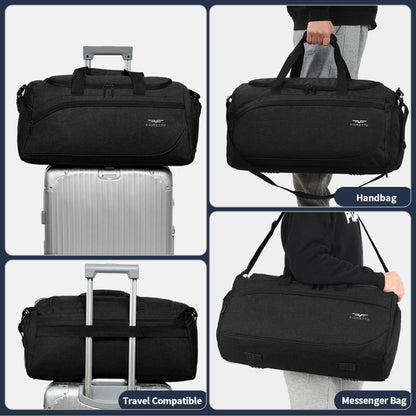Sport- und Reisetasche 50L mit Schuhfach, wasserdicht
