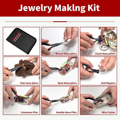 8-teiliges Mini-Zangen-Set mit Tasche für Handwerk & Elektronik
