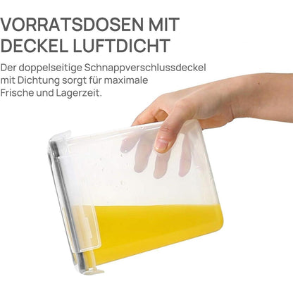 Vorratsdosen Set 11 Stück luftdicht BPA-frei mit Etiketten