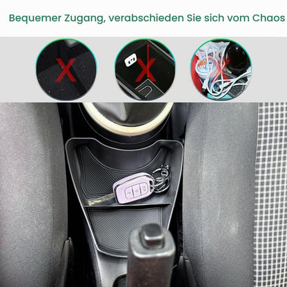 Mittelkonsole Organizer für Renault Twingo 3 (2014-2024) Schwarz