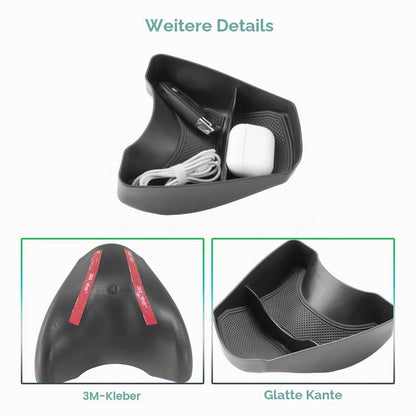 Mittelkonsole Organizer für Renault Twingo 3 (2014-2024) Schwarz