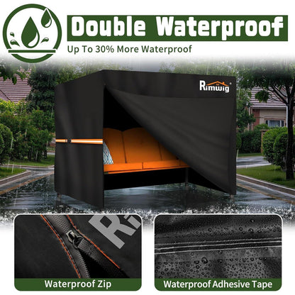 Hollywoodschaukel Abdeckung 2-Sitzer Wasserdicht 175x125x160cm