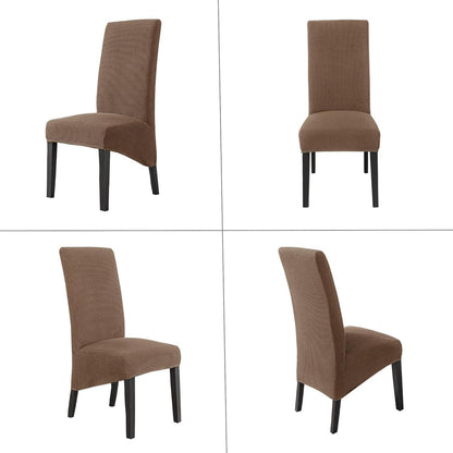 Stretch Stuhlhussen Groß – 6er Set Coffe