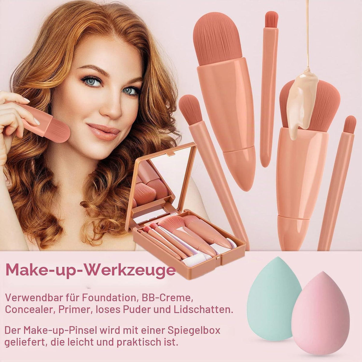 Schminkset Damen – Kosmetik Geschenkset mit Lidschatten & Co.
