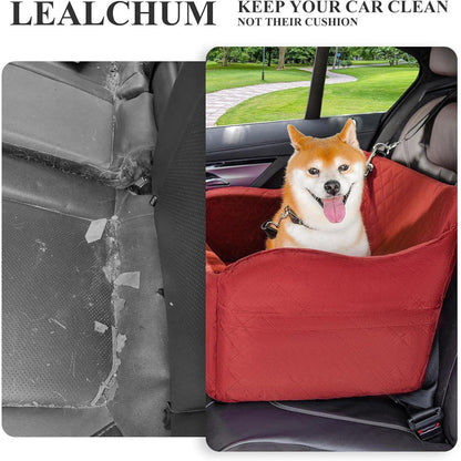 Hunde-Autositz groß, weicher Memory-Schaum, rot