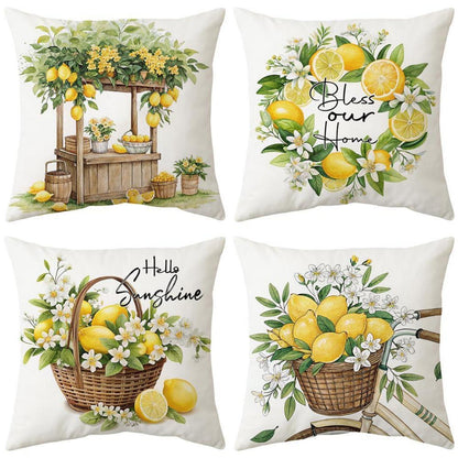 Samt Kissenbezüge 45x45 Set - Weiche Dekokissen für Zuhause