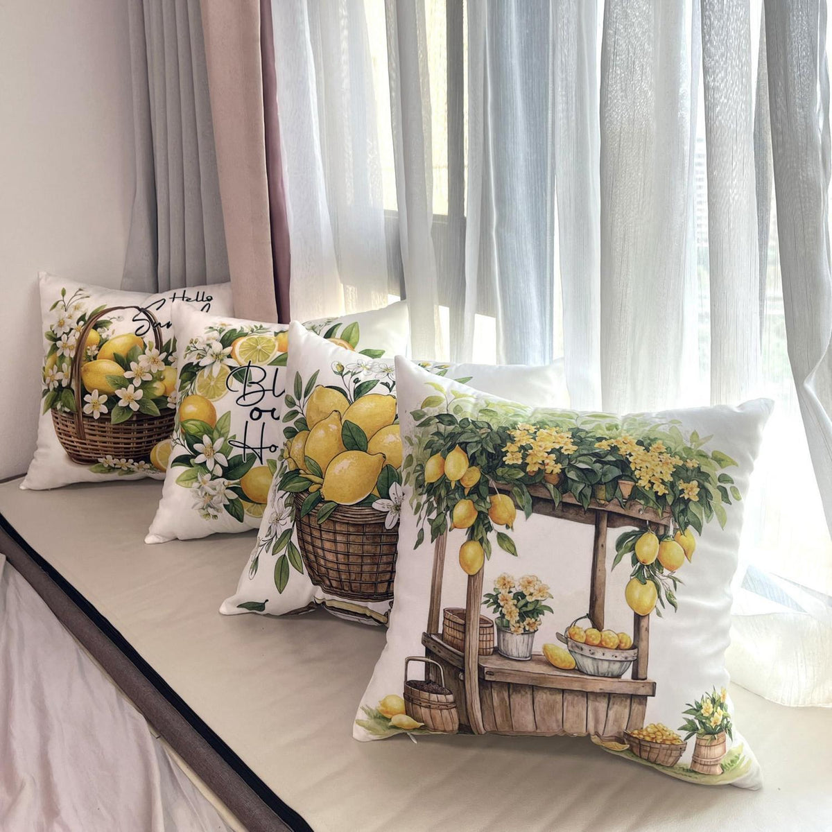 Samt Kissenbezüge 45x45 Set - Weiche Dekokissen für Zuhause