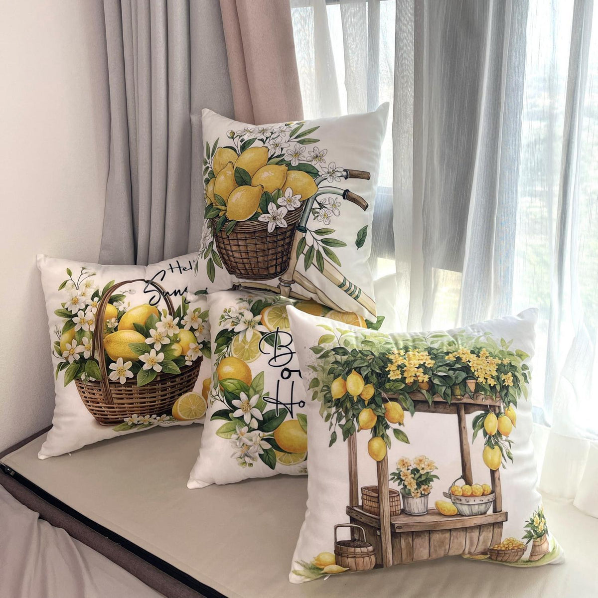 Samt Kissenbezüge 45x45 Set - Weiche Dekokissen für Zuhause