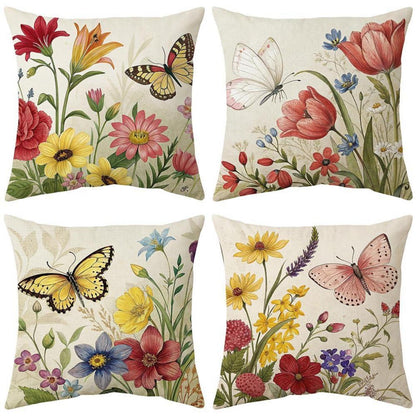 Samt Kissenbezüge 45x45 Set - Weiche Dekokissen für Zuhause