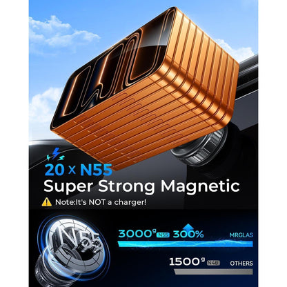 360° Auto Handyhalterung Magnetisch, Vakuum & Teleskoparm