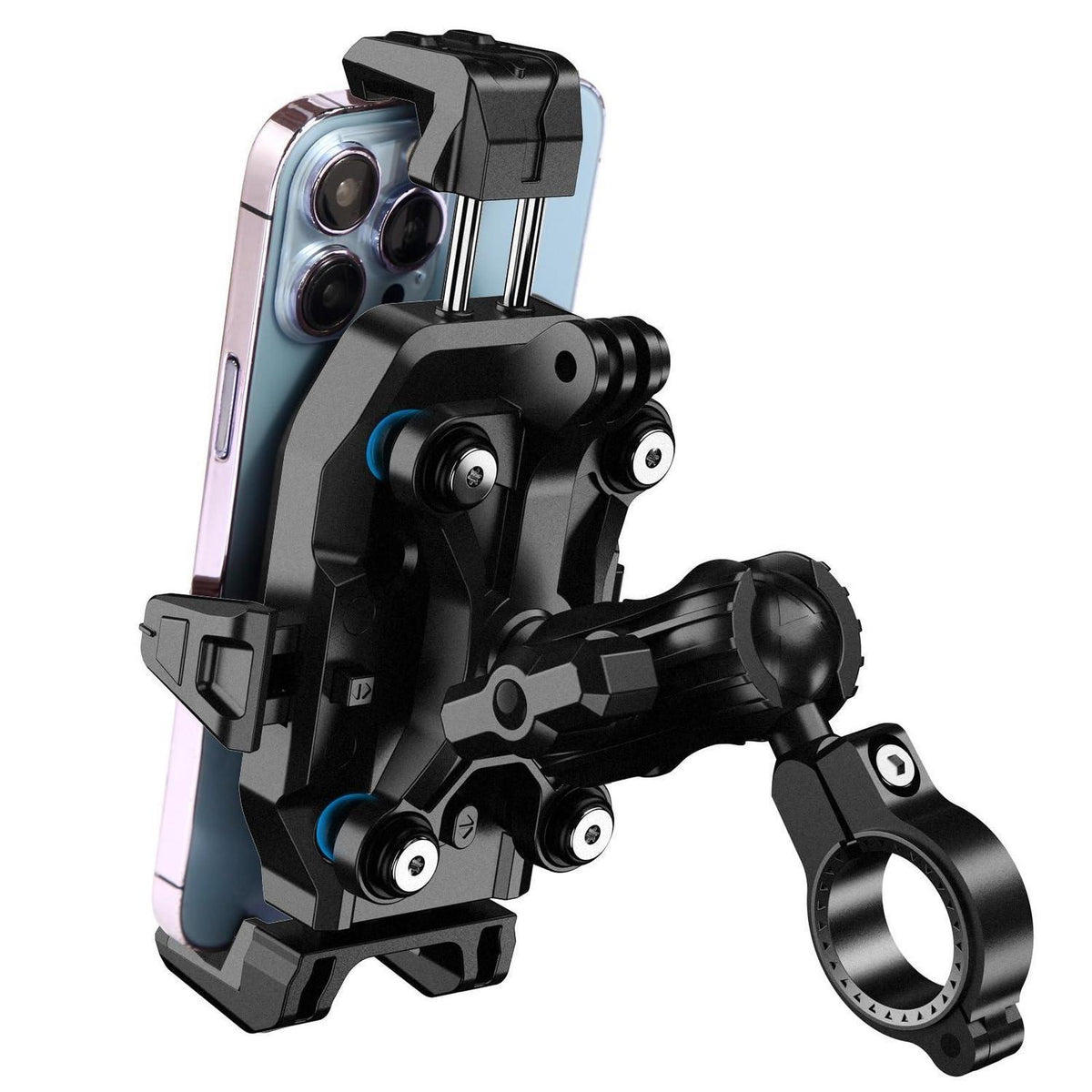 Motorrad Handyhalterung Anti-Vibration, 720° Verstellbar