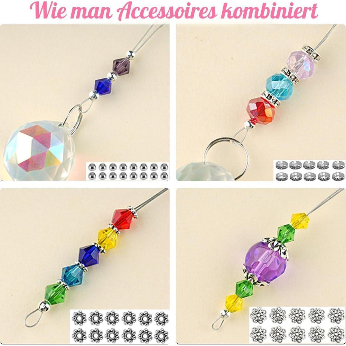 500pcs Kristall Sonnenfänger Set – DIY Regenbogen Deko