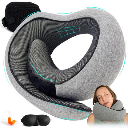 Reisekissen Flugzeug mit Memory Foam – Nackenkissen für Reisen