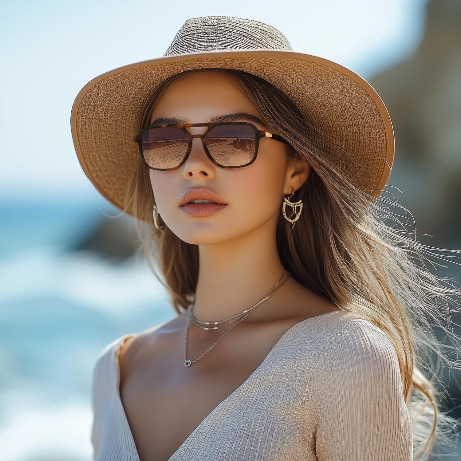 Polarisierte Retro-Sonnenbrille UV400 für Damen und Herren