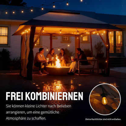Crown Shades 4x4m Pop-up Pavillon wasserdicht mit Moskitonetz