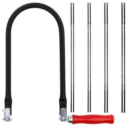 Laubsäge Set mit 8 Sägeblättern für Holz & Metall