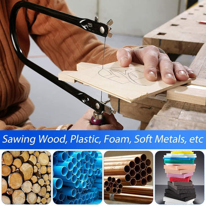 Laubsäge Set mit 8 Sägeblättern für Holz & Metall