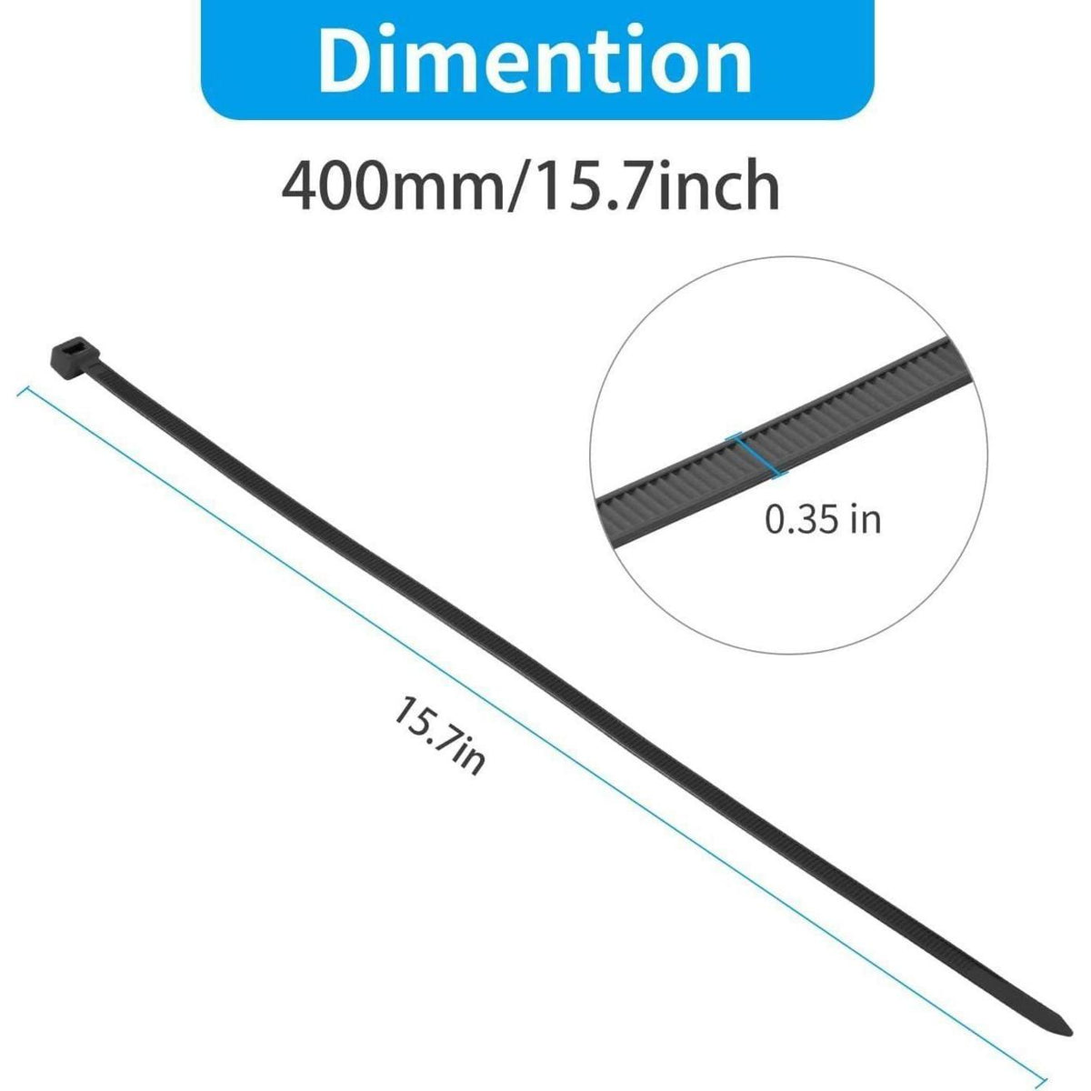 Robuste Kabelbinder 40,6 cm – 500er Pack für Kabel & mehr