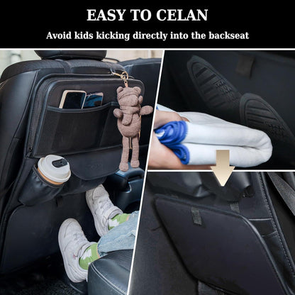 Auto Organizer Rücksitz Nappa Leder mit Tablet Halter & Tablett