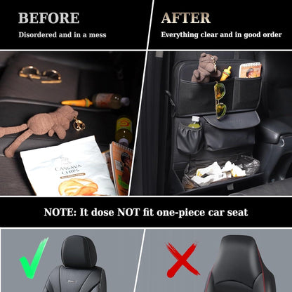 Auto Organizer Rücksitz Nappa Leder mit Tablet Halter & Tablett