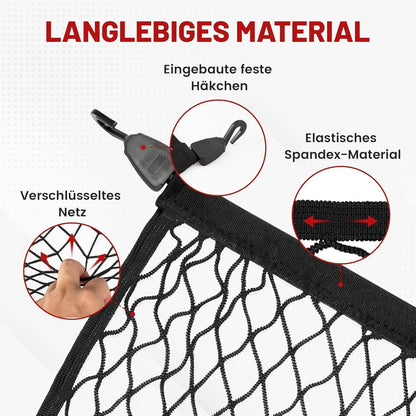 Auto Kofferraumnetz hochelastisch 160x110cm – Universell & Sicher