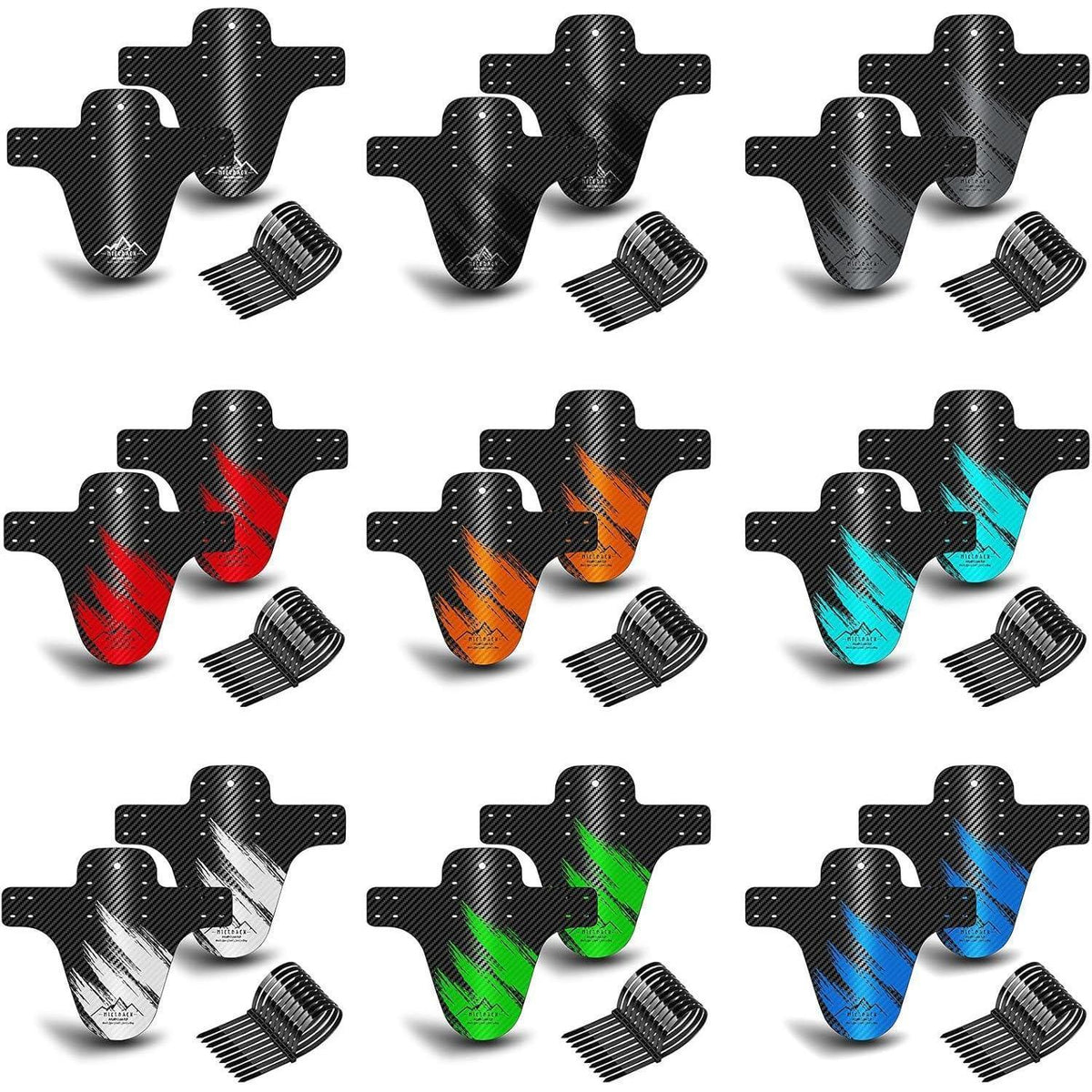 MTB Schutzblech-Set für Mountainbike – 2er-Pack