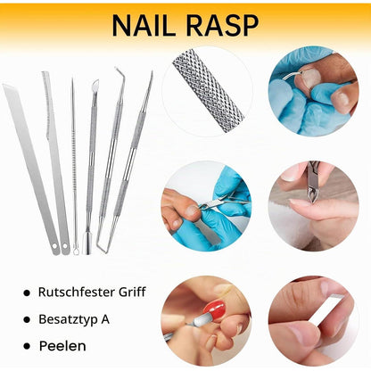 Nagelhautzange Edelstahl mit Schieber – Präziser Maniküre-Set