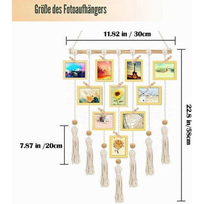 Makramee Set für Anfänger – DIY Foto-Hänger & Wanddeko