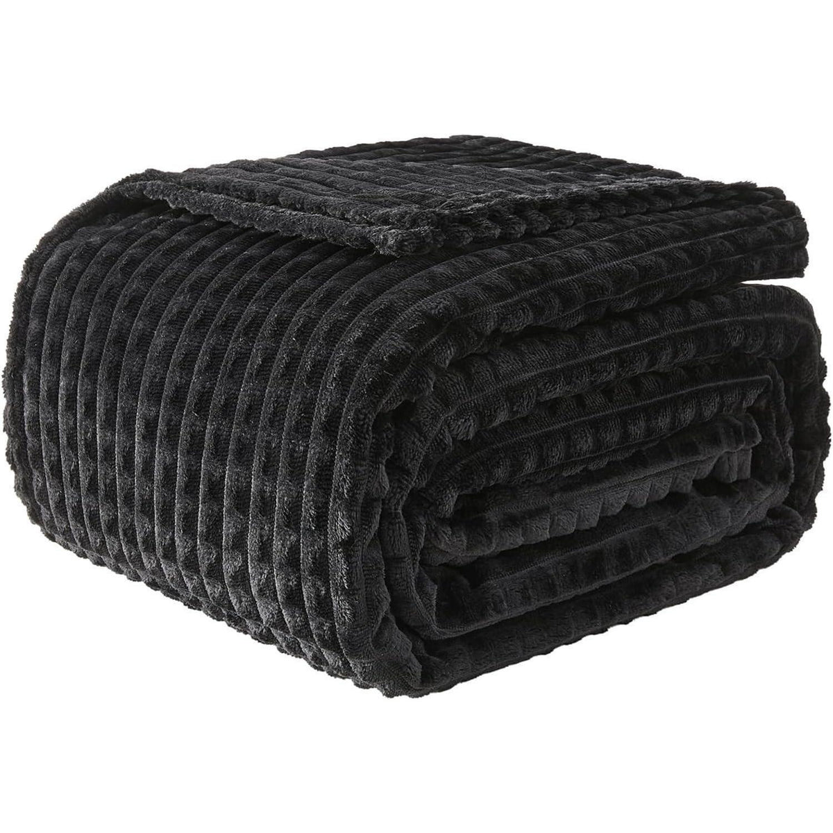 Kuscheldecke mit 3D-Touch-Erlebnis, Schwarz 200x230cm