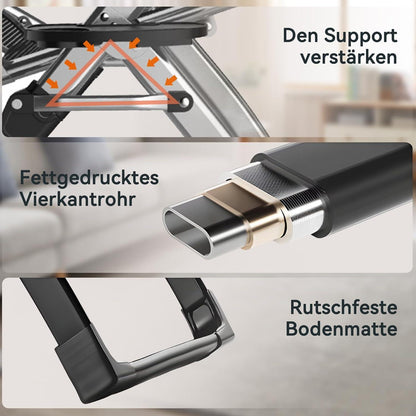 Zero Gravity Liegestuhl klappbar mit Polster Blau