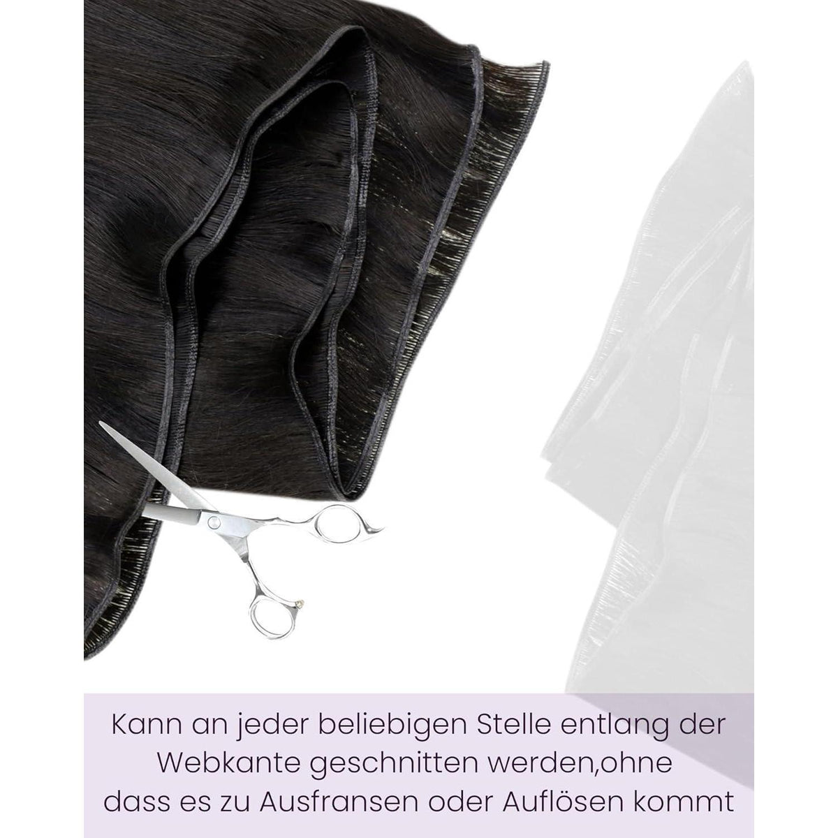 Echthaar Tressen Ombre Braun #2/8/2 – 55cm