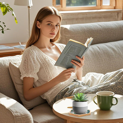12 Holz Untersetzer Bambus Mosaik DIY Bastelset
