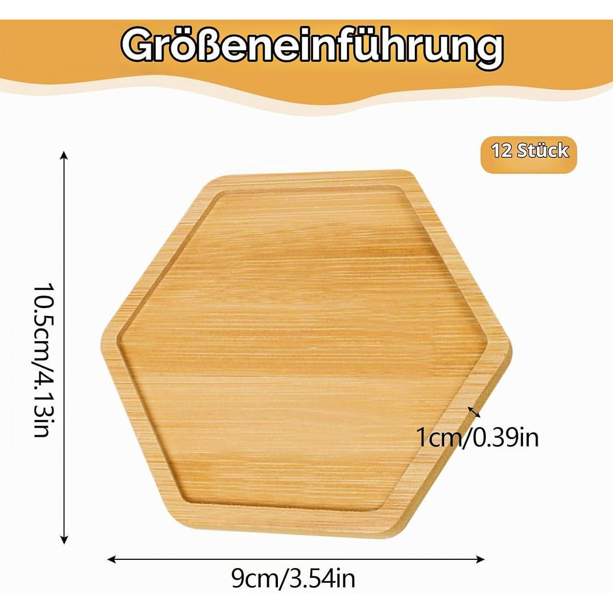 12 Holz Untersetzer Bambus Mosaik DIY Bastelset