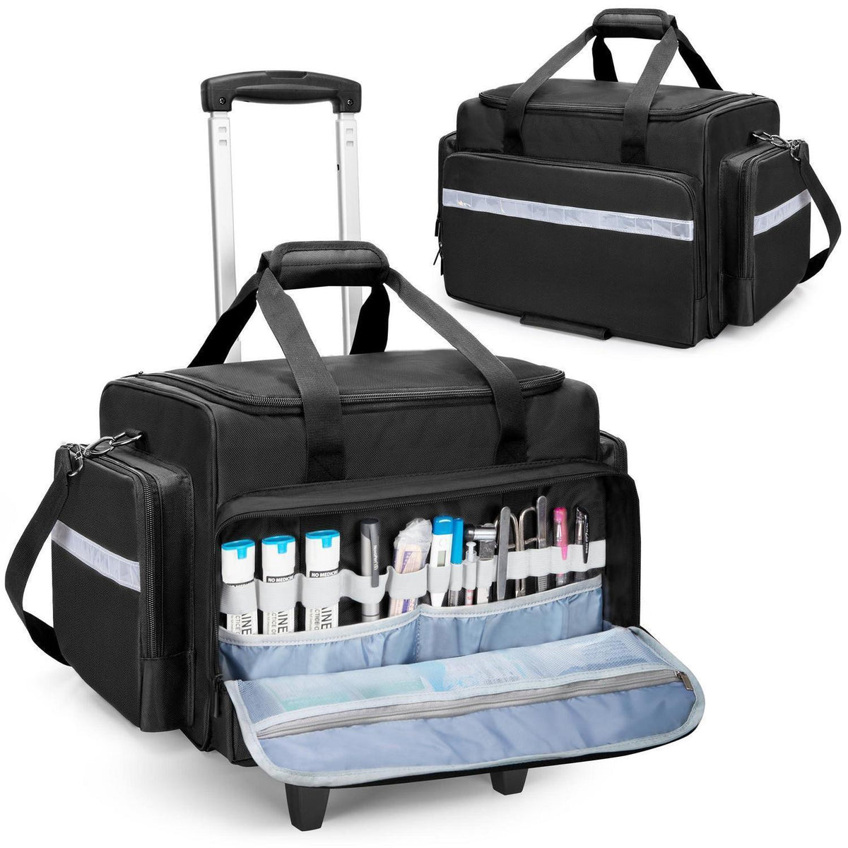 Notfalltasche mit Trolley – Erste Hilfe Tasche für Sanitäter & Ärzte