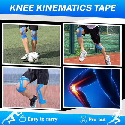 10x Kinesiotape Knie vorgeschnitten – Sporttape für Knieschmerzen & Stabilität