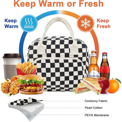 Isolierte Kühltasche 12L – Cord Lunchbox für Arbeit, Picknick & Reisen