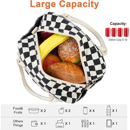 Isolierte Kühltasche 12L – Cord Lunchbox für Arbeit, Picknick & Reisen