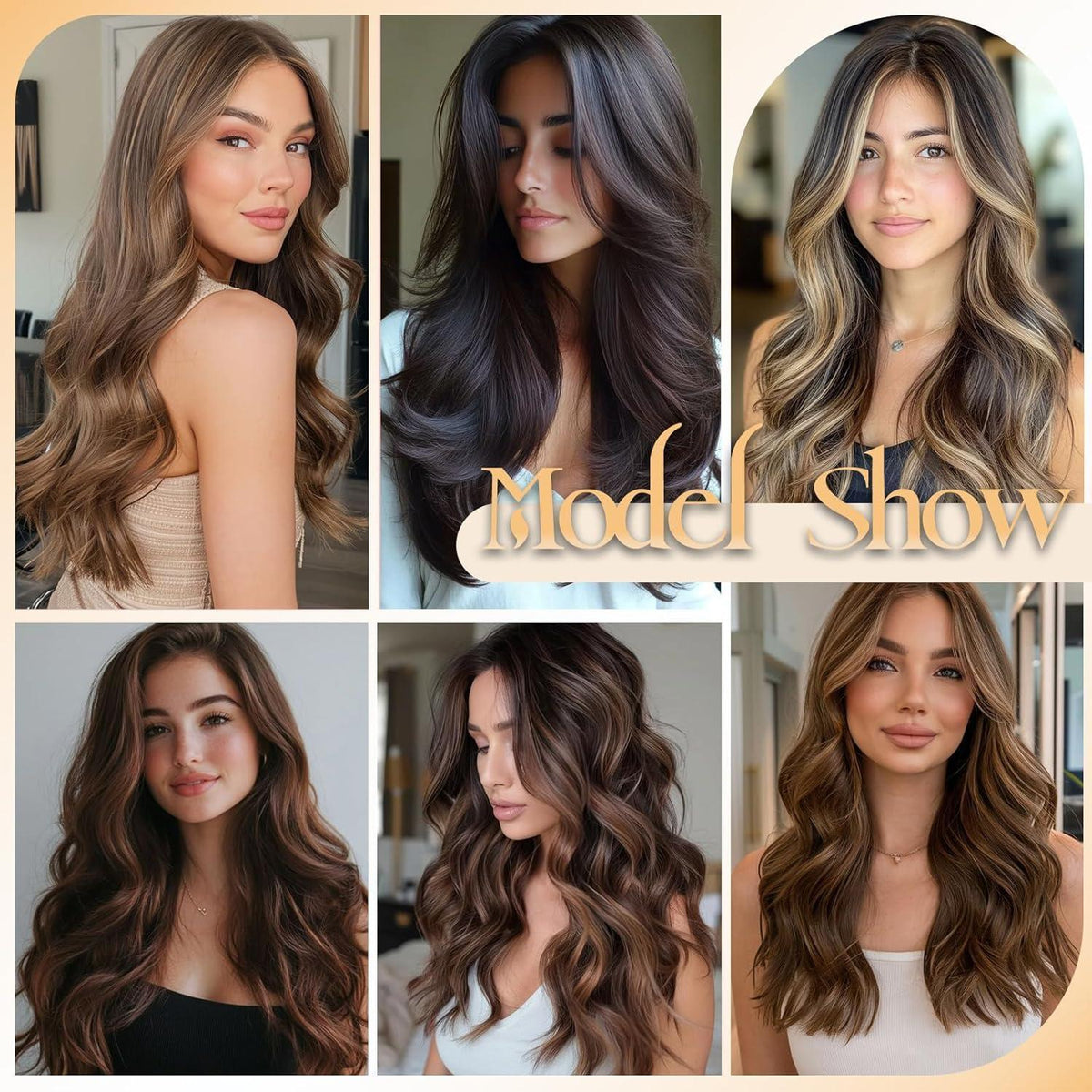 Echthaar Clip-in Extensions Schwarz 50cm - 80g