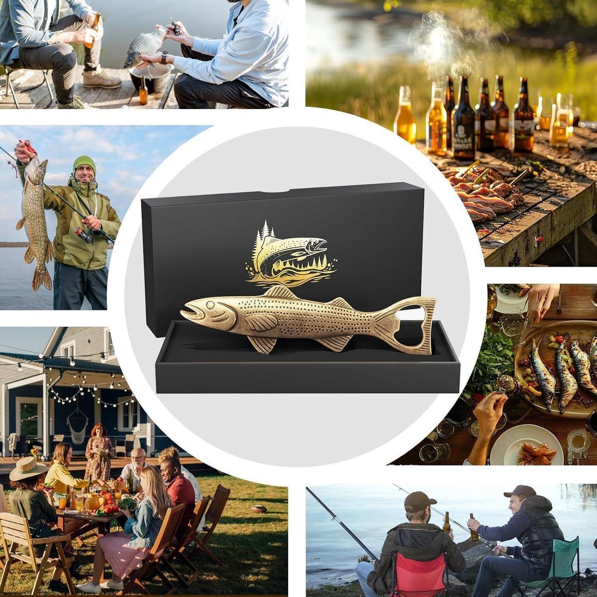 Vintage Flaschenöffner Fisch – Geschenk für Angler & Bierliebhaber