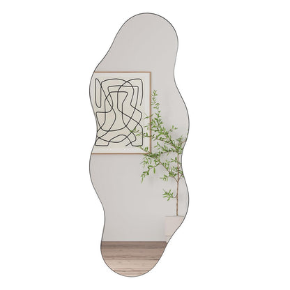 Asymmetrischer Wandspiegel Wolkenform 160x60cm – Dekorativer Spiegel