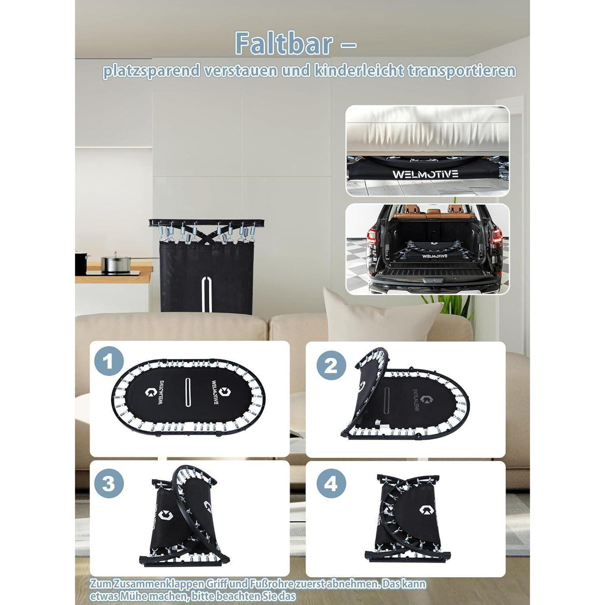 Orales Indoor Trampolin 2 Personen – Geräuscharm & Belastbar