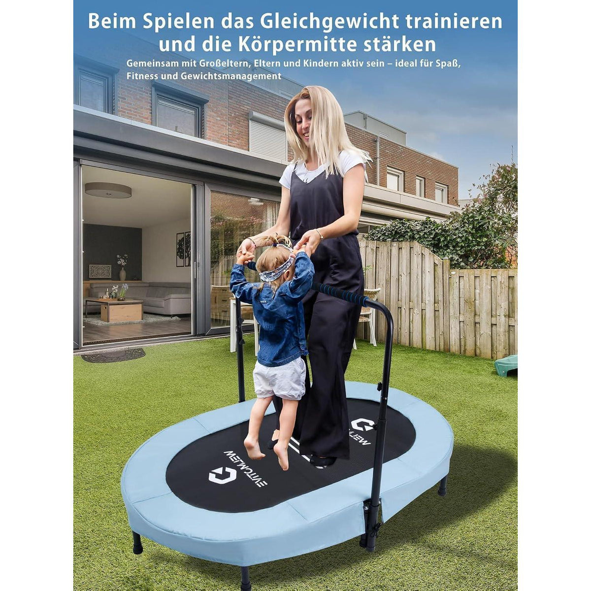 Orales Indoor Trampolin 2 Personen – Geräuscharm & Belastbar
