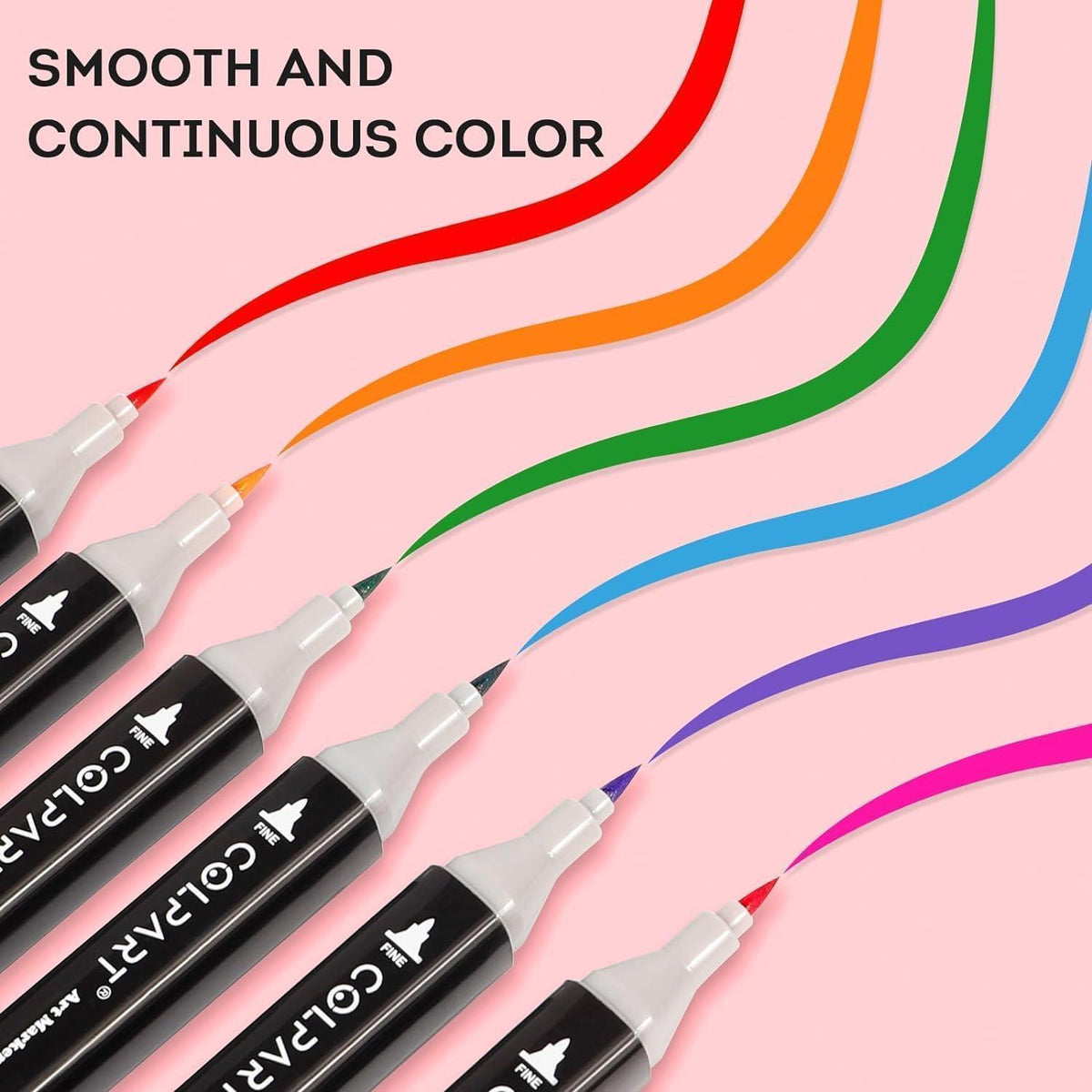Alkohol Marker Set 262 Farben, Doppelseitig, mit Tragetasche