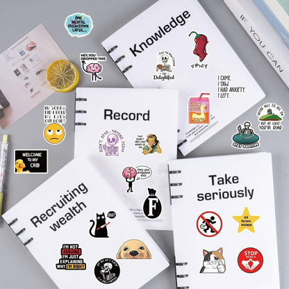 100 Meme Aufkleber Set für Laptop & Co. – Lustige Sticker