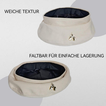 Baskenmütze Damen Baumwolle Koreanischer Stil Beige