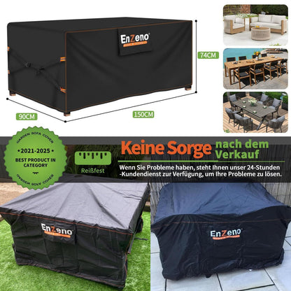 Gartenmöbel Abdeckung 150x90x74cm, 500D wasserdicht, winddicht