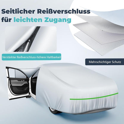 Autoplanen & Abdeckhaube wasserdicht, UV-Schutz, Silber, D-Segment