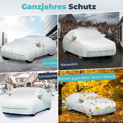 Autoplanen & Abdeckhaube wasserdicht, UV-Schutz, Silber, D-Segment