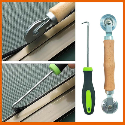 Fliegengitter Reparatur Set mit Werkzeug & Kederband