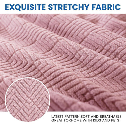 Bettkopfteil Bezug 200cm Rosa – Weich & Stretch